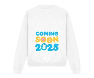 (M, White) Peppa Pig Womens/Ladies Coming Soon 2025 Bump Sweatshirt