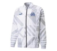 (M, White) Puma Mens Prematch Olympique De Marseille FC Jacket