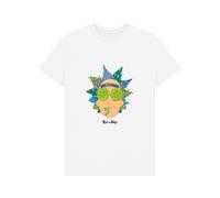 (M, White) Rick and Morty Eyes Unisex T-Shirt - White