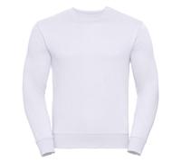 (M, White) Russell Mens Authentic Sweatshirt (Slimmer Cut)