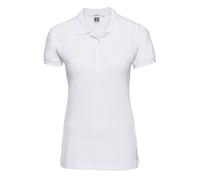 Russell Athletic Womens/Ladies Piqué Stretch Polo Shirt (White) - Size Medium