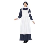 (M, White) Smiffys Womens/Ladies Great War Nurse Costume Set