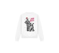 (M, White) Star Wars Unisex Adult Merry Christmas Droids Sweatshirt