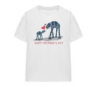 (M, White) Star Wars Womens/Ladies Happy Mother's Day T-Shirt