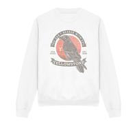 (M, White) Yellowstone Unisex Adult Evil Bird Sweatshirt