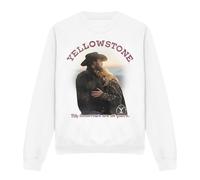 (M, White) Yellowstone Unisex Adult Tomorrows Rip & Beth Sweatshirt