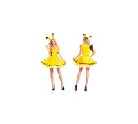 (M) Womens Pokemon Pikachu Halloween Yellow Dress