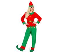 (M) Women's Santa Claus Elf Costume