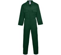 Portwest Men's Euro Work Polycotton Coverall (S999) Workwear in Bottle Green | Size: Medium Portwest Bottle Green M