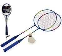 M.Y 2 Player Outdoor Metal Badmington Racket & Shuttlecock Garden Sport Game Set