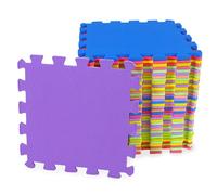 M.Y Interlocking Foam Baby Play Mat - 29x29cm Thick Multi Colour Soft EVA Soft Floor Tiles Age 3+ 27 Piece