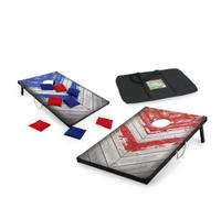 M.Y Kandytoys Wooden Bean Bag Toss Garden Games Two Pack Corn Hole Game 2 Player Set