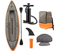 M.Y Point Break 9ft 10in Inflatable Kayak | Single Person Sit In Kayak with Aluminium Oar, Inflation Pump and Accessories Included