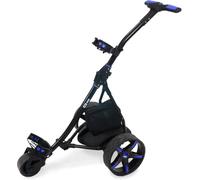 M.Y Pro Series Electric Golf Trolley | 36 Hole Battery Lithium Golf Trolley | 9 Speed Auto Distance Function | Easy To Assemble | Over £100 Free Accessories (Lithium Battery, Blue)