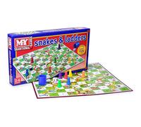 M.Y Snakes & Ladders - Traditional Snakes and Ladders Board Game for Kids & Adults