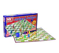 Kids Snakes and Ladders Board Game Traditional Children Games Play Set