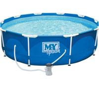 M.y Splash 10Ft X 30In Metal Frame Swimming Pool With Filter Pump Set