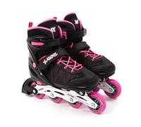 Adjustable Inline Roller Skates with Built In Adjusters for Boys & Girls M.Y Pink Small