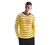(M, Yellow/Black) Nike Mens Energy Crew Long-Sleeved Jersey