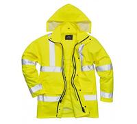 (M, Yellow) Portwest Mens Hi-Vis 4-In-1 Traffic Jacket