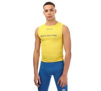 Skins Mens Cycle Sleeveless Base Layer Top - Yellow - Yellow - M