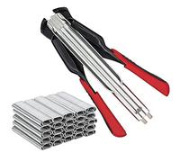 M.Z.A Hog Ring Pliers Automatic Fencing Pliers with 2500pcs Hog Rings Fence Clips C Type Nails Animal Wire Cage Clamp Cage Installation Equipment Tools for Chicken Rabbit Pet cage Mattresses