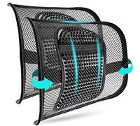 m zimoon 2 Pack Mesh Back Support, Mesh Lumbar Support Cushion Air Flow Chair Back Support with Elastic Strap Back Rest for Home Office Chair Car Seat Back Pain Relief