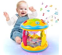 m zimoon Baby Toys 6 to 12 Months, Ocean Projector Light Up Toys with Music, Sensory Toys for 1 2 3 Year Old Boys Girls, Musical Toys 12-18 Months Crawling Learning Tummy Time Toys 1st Birthday Gifts