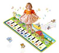 m zimoon Kids Piano Mat, 39.5" X 14" Piano Dance Mat, Kids Music Mat 8 Instrument Sounds Touch Play Mats Floor Keyboard Musical Carpet Mat Gift Toys for 1 2 3 4 5 6 Years Old Kids Boys Girls Toddlers