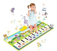 m zimoon Kids Piano Mat, Piano Music Mat Dance Mats Touch Play Mats Floor Keyboard Musical Carpet Mat Gift Toys for 2 3 4 5 6 Years Old Kids Boys Girls Toddlers (100 × 36 cm)