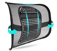 m zimoon Mesh Back Support, Mesh Lumbar Support Cushion Air Flow Chair Back Support with Elastic Strap Back Rest for Home Office Chair Car Seat Back Pain Relief