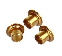 M0.9 M1.3 M1.5 M1.7 M2 M2.5 M3 M4 M5 M6 Brass Copper Hollow Rivet GB876 Circuit Board PCB Nails Through-Hole Tubular Rivet Nuts(OD 0.9mm,7mm (100pcs))