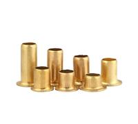 M0.9 M1.5 M2 M2.5 M3 M4 M5 M6 Brass Hollow Rivet Circuit Board PCB Nails Through-Hole Tubular Rivet Nuts(M4x5mm(50pcs))