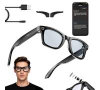M02 Ultra Smart Glasses with 8MP Camera, 4K Hands-Free Video, AI Recognition & Translation,Long Battery Life, Noise-Cancelling Audio, Reverse Charging Case (500w Pixel)