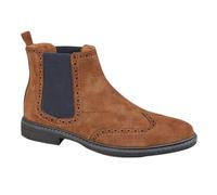 M051BT Mens Suede Chelsea Boots Tan