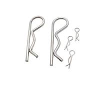 M1 1.2 1.6 1.8 2 2.5 3 3.5 4 5 304 Stainless Steel R Spring Cotter Pin Wave Shape Split Clip Clam Tractor Pin for Car(3pcs M4x75mm)