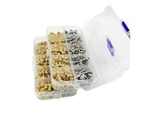 M1.4 M1.6 M2 M2.5 M3 M4 M5 M6 Brass Heat Threaded rt Nut & Stainless Steel Screw Set 1000pcs Knurled Hot Melt Embedded Nuts Perfect for DIY Projects and Repairs