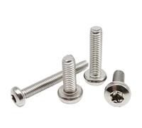 M1.4-M8 304 A2 Stainless Steel GB2672 Torx Pan Head Screw, Extra Lengthened 3-100mm Six-Lobe Round Head Bolt Fastener (30mm,10pcs M4)