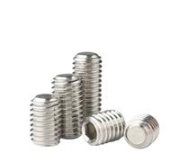 M1.6 Flat Point Set Screws - 304 Stainless Steel Grub, Hex Socket Drive, Fully Threaded for Precision Instruments, Watches(4mm x10pcs)