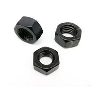 `M1.6 M2 M2.5 M3 M3.5 M4 M5 M6 M8 M10 M12 DIN934 Black Color 304 A2-70 Stainless Steel Hex Nut Hexagon Metric Thread 10/20/25-200Pcs(50pcs M4)