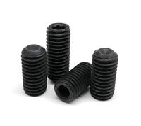 M1.6 M2 M2.5 M3 M3.5 M4 M5 M6 M8 M10 M12 Hex Hexagon Socket Cup Point Grub Bolt Set Screw Black(30mm,M12 5pcs)