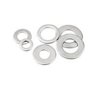 M1.6 M2 M2.5 M3 M3.5 M4 M5 M6 M8 M10 M12 M16 M18 M20 ~ M24 GB97 A2 304 Stainless Steel Flat Washer Plain Gasket 2-100pcs(100pcs M2.5)