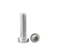 M1.6 M2 M2.5 M3 M4 M5 M6 M8 3-50mm 304 A2-70 Stainless Steel Torx Six-Lobe Thin Low Short Profile Head Cap Bolt(16mm,M8 5pcs)