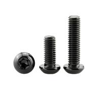 M1.6 M2 M2.5 M3 M4 M5 M6 M8 Black Galvanized A2-70 304 Stainless Steel PM Six Lobe Torx Key Button Head Tamper Proof Screws(12mm)