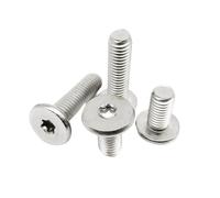 M1.6 M2 M2.5 M3 M4 M5 M6 M8 CM Torx Ultra Thin Head Screw Six-Lobe Super Low Flat Wafer Head Bolt A2-70 304 Stainless Steel(10pcs M8x35mm)