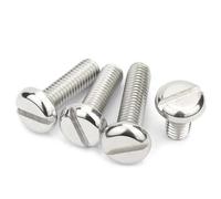 M1.6 M2 M2.5 M3 M4 M5 M6 M8 M10 GB67 304 Stainless Steel Slotted Pan Round Head Machine Screw Bolt 4mm 25Pcs M3