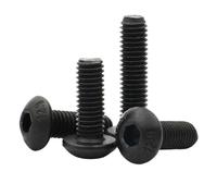 M1.6 M2 M2.5 M3 M4 M5 M6 M8 M10 M12 ISO7380 level12.9 Hex Hexagon Socket Round Button Head Screws Bolt(18mm,M5 (10pcs))