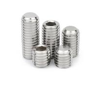 M1.6 M2 M2.5 M3 M4 M5 M6 M8 M10 M12 M14M16 DIN913 Stainless Steel Allen Hex Hexagon Socket Flat End Grub Headless Bolt Set Screw(2mm,1pc M14)