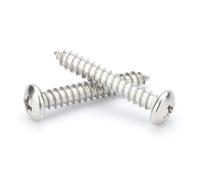 M1.7 M2 M2.2 M2.6 M3 M3.5 M4 M5 M6 M8 Small 304 stainless steel Cross Pan Round Head Self tapping Self-tapping Screw(65mm,M4 3pcs)