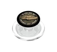 M1 Abrams Tank Diplomacy Ain’t Working Military Humor PopSockets PopGrip for MagSafe